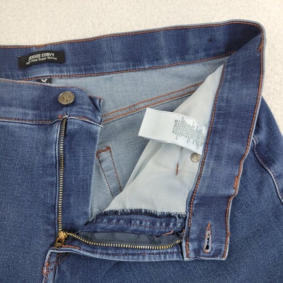 True Religion Jennie Curvy Jeans Womens 38 Blue High Rise Super Skinny Stretch - Picture 6 of 11